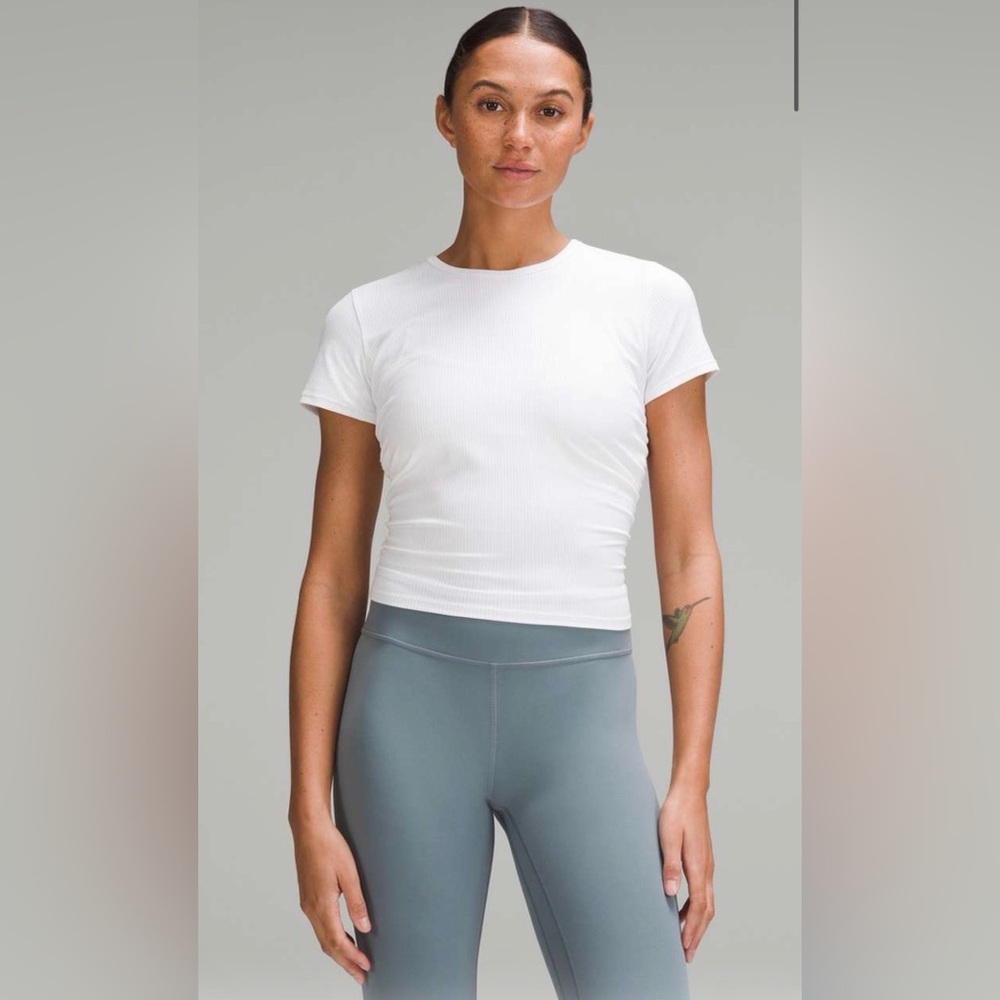 Lululemon Ribbed All it Takes Nulu Cropped T-shirt- no tags